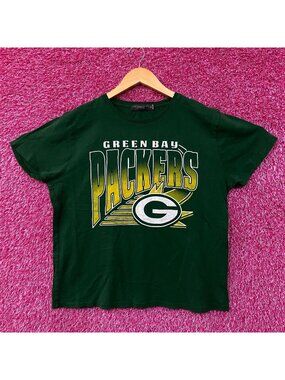 Junk Food Clothing NFL Green Bay Packers Chrome Retro Style T-Shirt Medium
